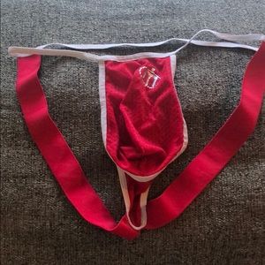 Red Mesh XL Intymen String Jockstrap
